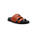 Hermes Jackson Sandals Designer Fumé Vivent Sliders Woman H8006-3 Orange - 1