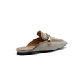 Hermès Groupie H Logo Mules Flats Slipper Woman H66-1 Off White&Beige - 2