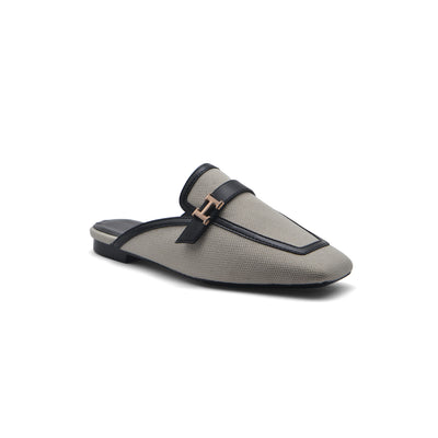 Hermès Groupie H Logo Mules Flats Slipper Woman H66-1 Off White&Black
