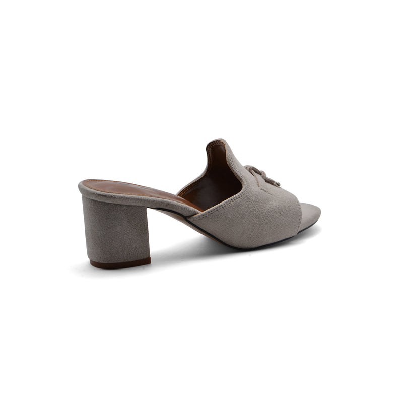 Loro Piana Suede Summer Charms Slide Sandals Woman VR-8 Beige - 2