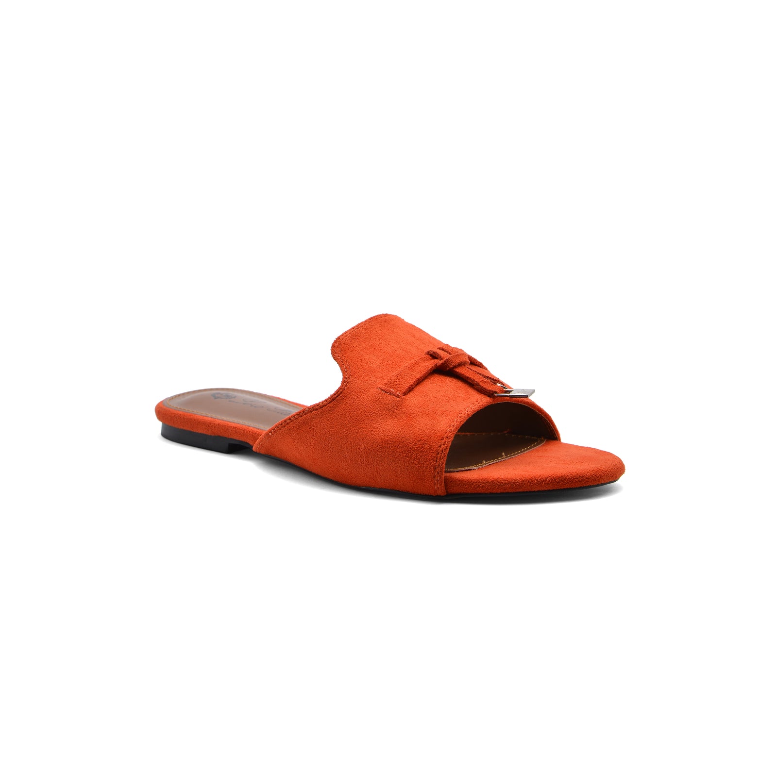Loro Piana Summer Charms suede sandals Woman VR-9 Orange - 1