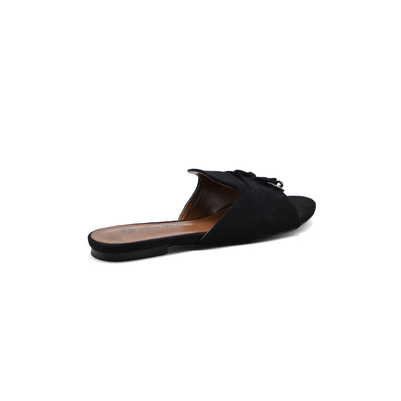 Loro Piana Summer Charms suede sandals Woman VR-9 Black - 2