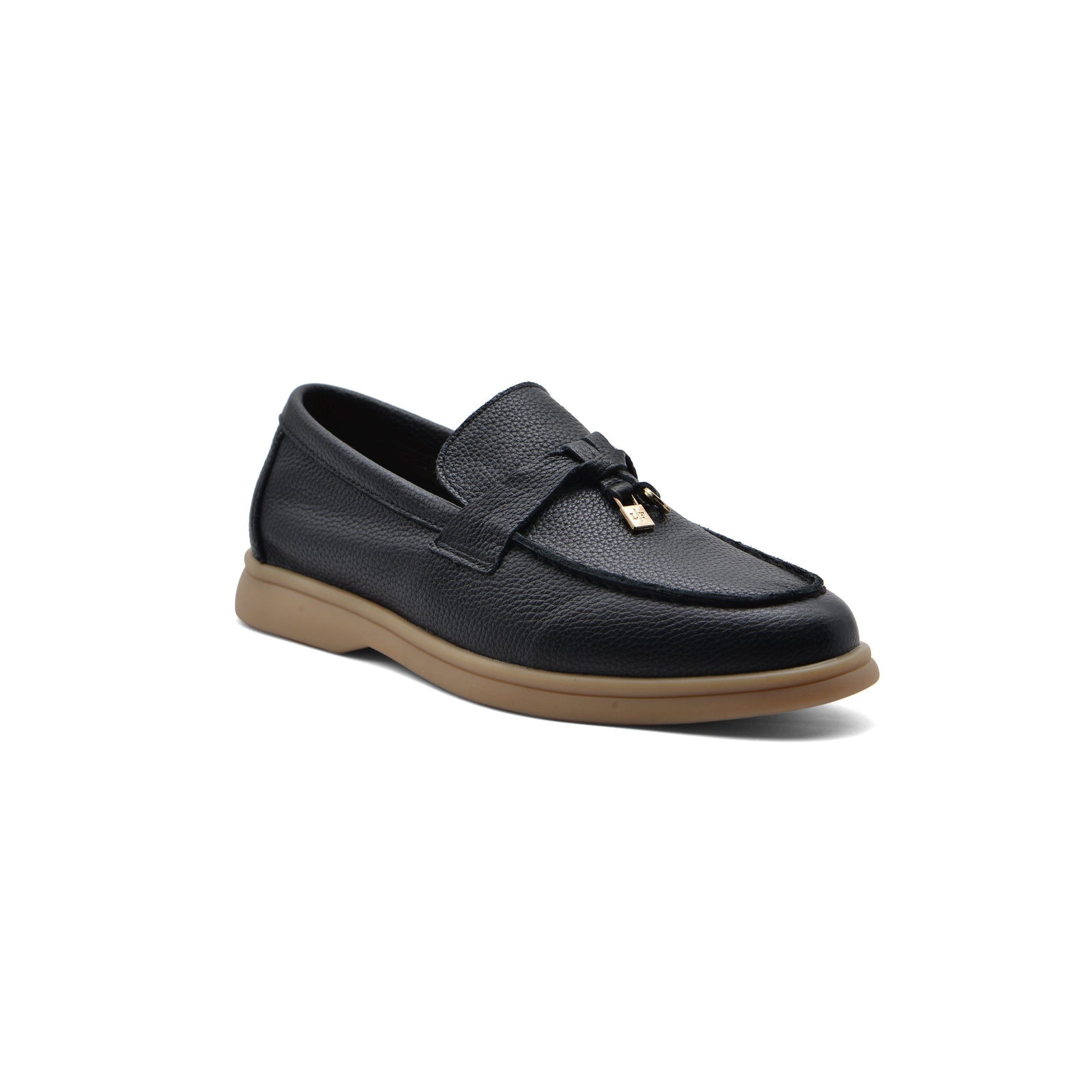 Loro Piana Suede Summer Charms Walk Loafers Woman VR-LA Black - 1