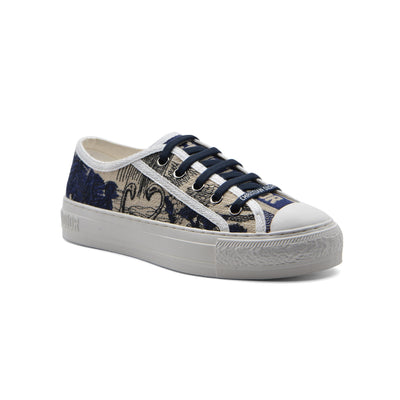 Dior Women Toile de Jouy Oblique Sneakers Woman 112-3 Navy
