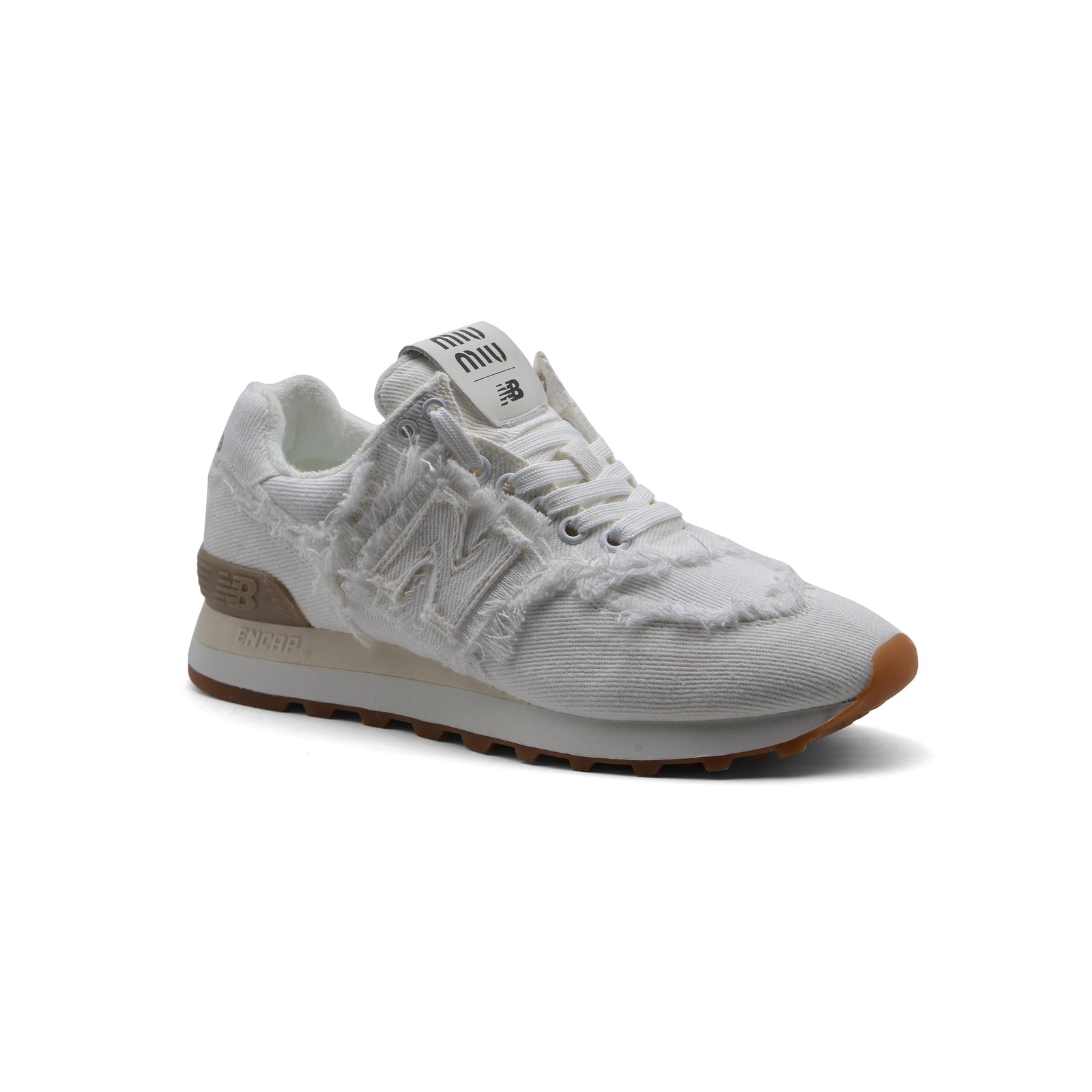 New Balance X Miu Miu 574 Denim Sneakers Woman 45A802 White - 1