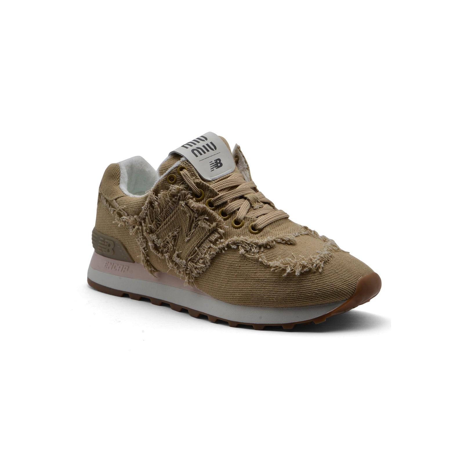 New Balance X Miu Miu 574 Denim Sneakers Woman 45A802 Beige - 1