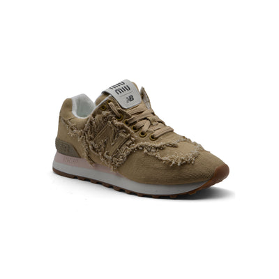 New Balance X Miu Miu 574 Denim Sneakers Woman 45A802 Beige