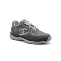 Chanel Fabric Suede Calfskin Quilted CC Sneakers Woman 6699-3 Gray - 1