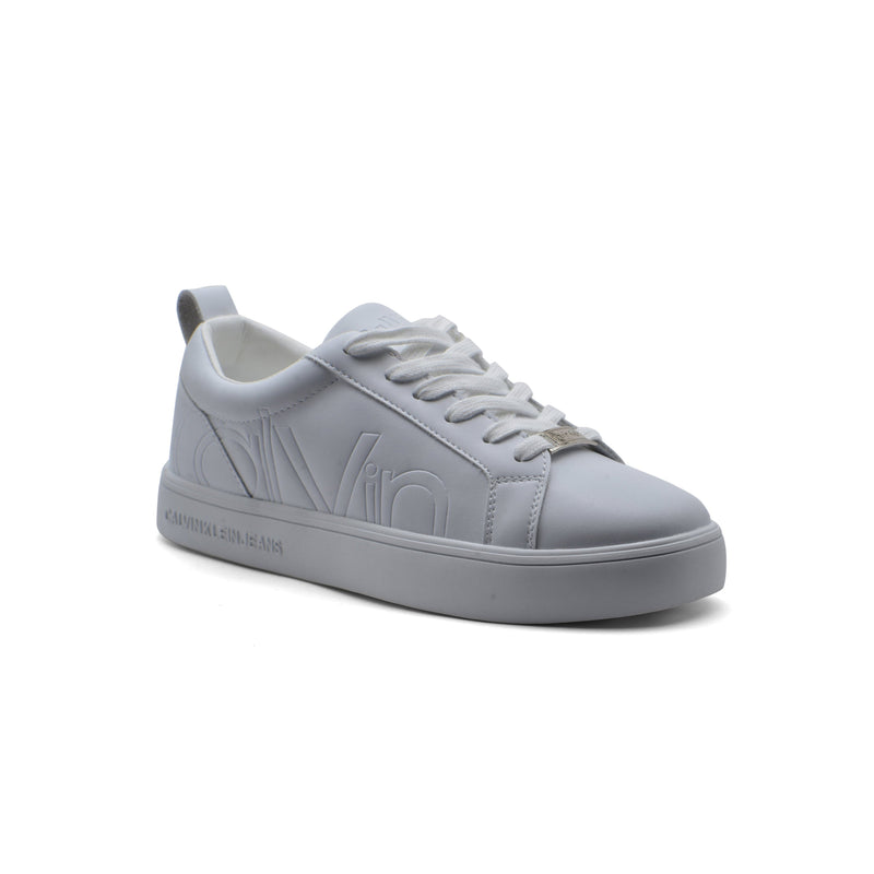 Calvin Klein Danya Cow Silk Platinum Sneakers Woman 9116 White - 1