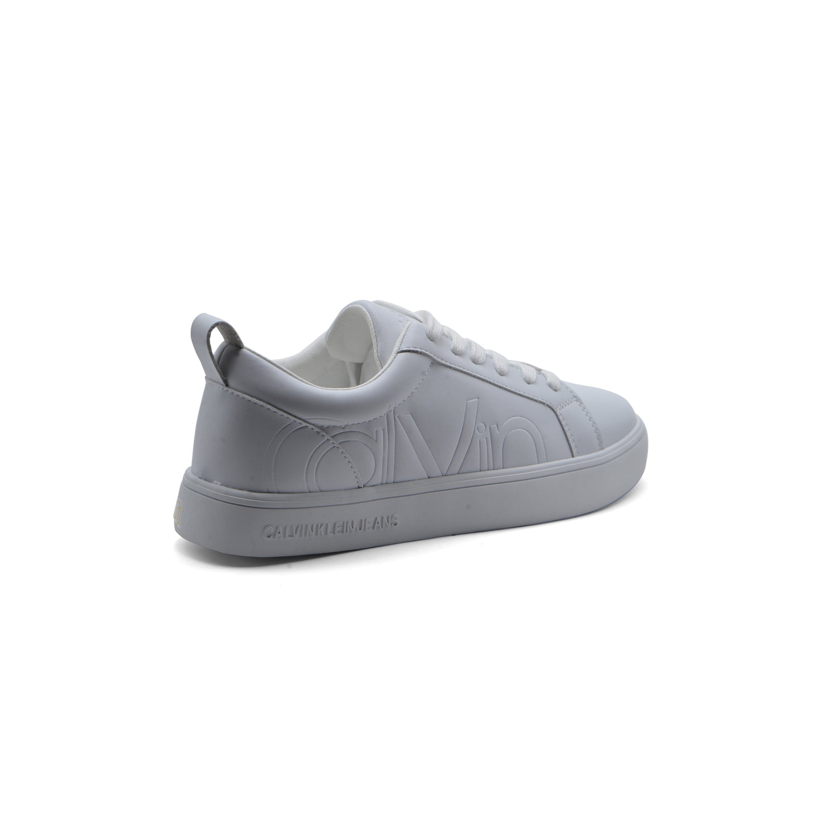 Calvin Klein Danya Cow Silk Platinum Sneakers Woman 9116 White - 2