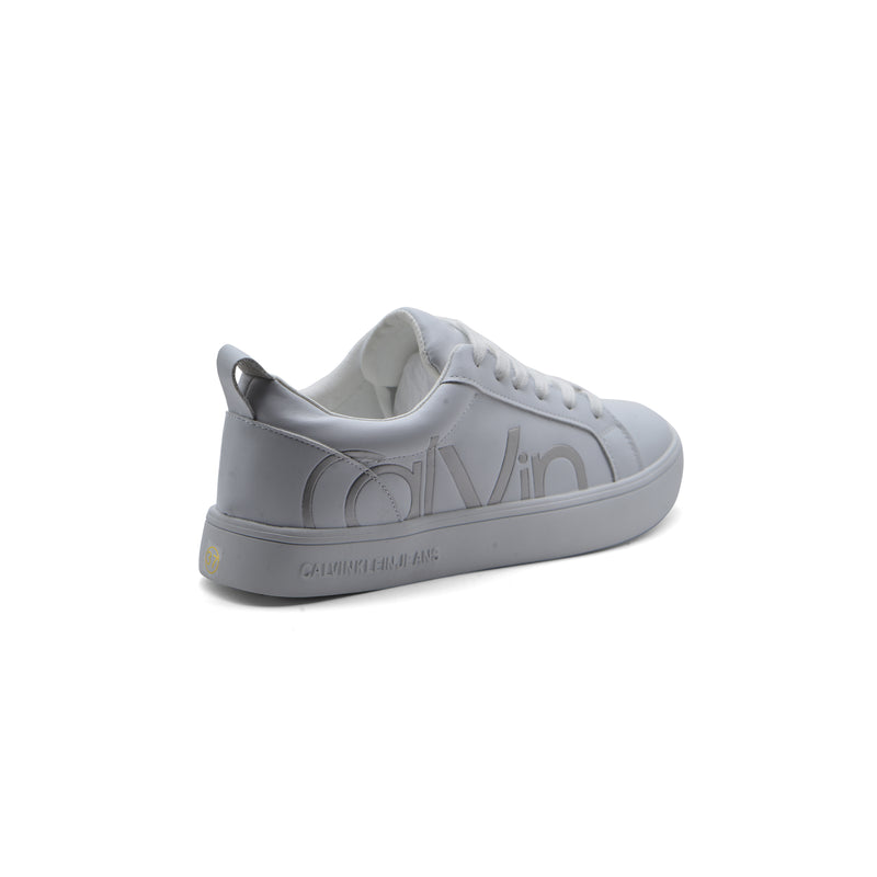 Calvin Klein Danya Cow Silk Platinum Sneakers Woman 9116 White&Silver - 2