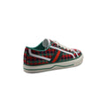 Gucci Cotton Wool Web Houndstooth Interlockin Sneakers Woman GG-1 Red - 2