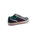 Gucci Cotton Wool Web Houndstooth Interlockin Sneakers Woman GG-1 Navy - 2