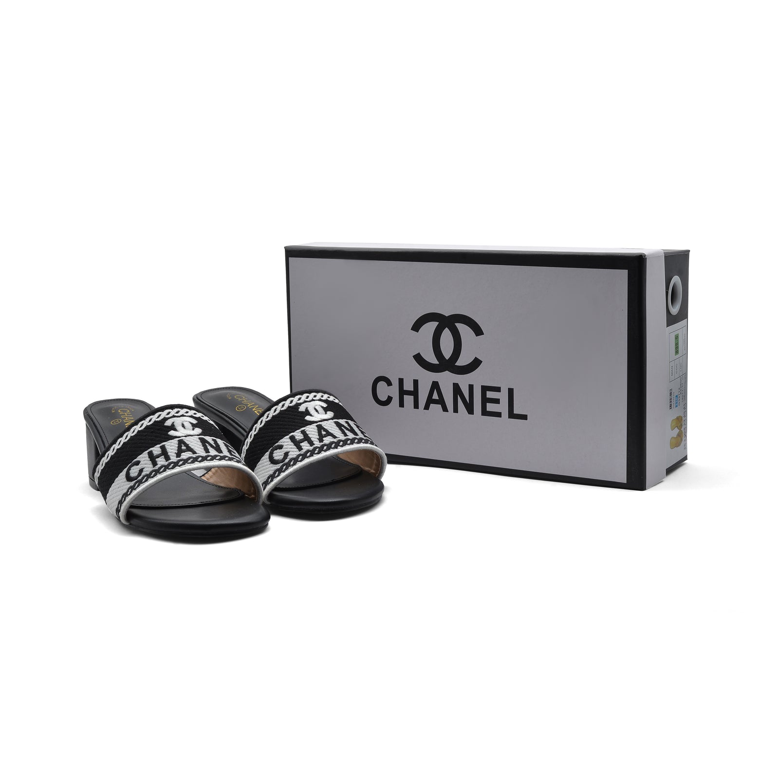 Chanel SS 2001 Embroidered Logo Mule VSP Woman 2127-1 Black - 4