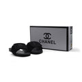 Chanel White Pearl CC Flat Slides Slipper Woman E6545 Black - 4