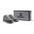 Chanel Fabric Suede Calfskin Quilted CC Sneakers Woman 6699-3 Gray - 4