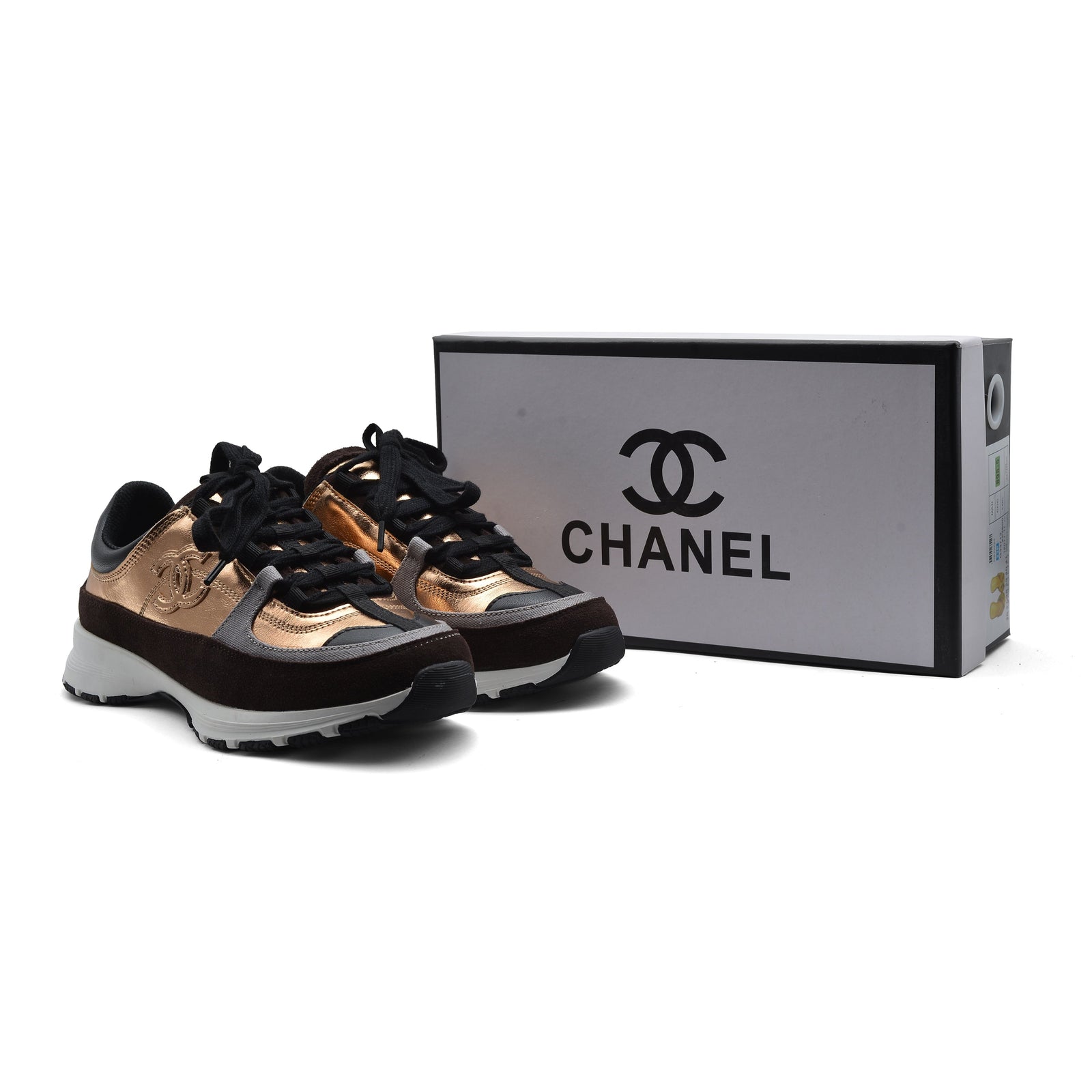 Chanel Platform Sneakers Woman 1261 Brown - 4