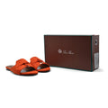 Loro Piana Summer Charms suede sandals Woman VR-9 Orange - 4