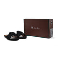 Loro Piana Summer Charms suede sandals Woman VR-9 Black - 4