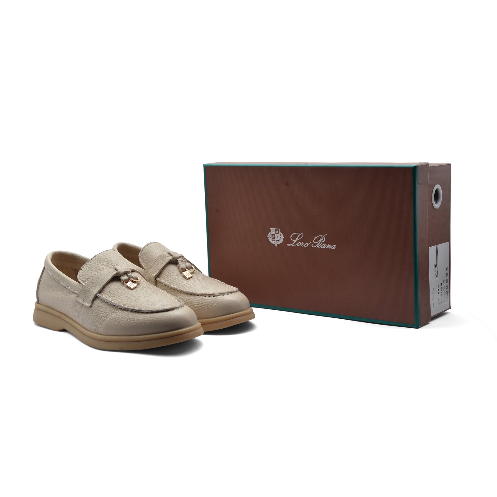 Loro Piana Suede Summer Charms Walk Loafers Woman VR-LA Beige - 4