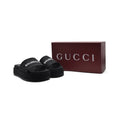 Gucci x Balenciaga Platform slide sandals for Women 2020-3 Black - 4
