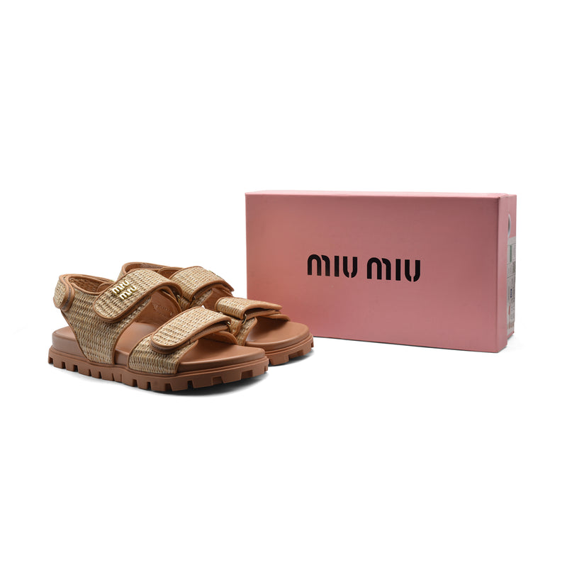 Miu Miu Canvas slide sandals for Women 3133-3 Havan - 4