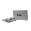 Christian Dior floral print Canvas Slide Sandals Woman DR-886 Gray - 4