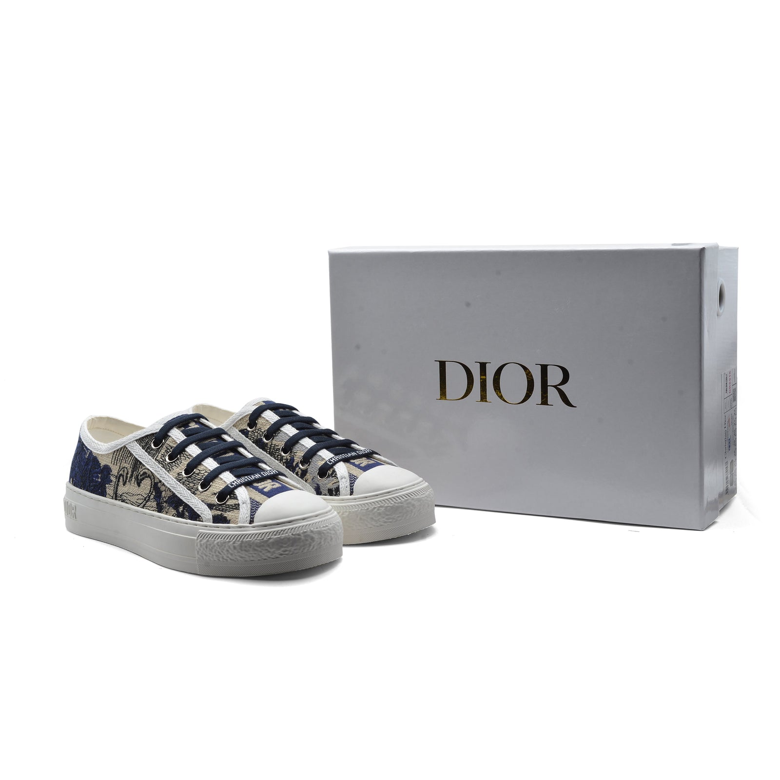 Dior Women Toile de Jouy Oblique Sneakers Woman 112-3 Navy - 4