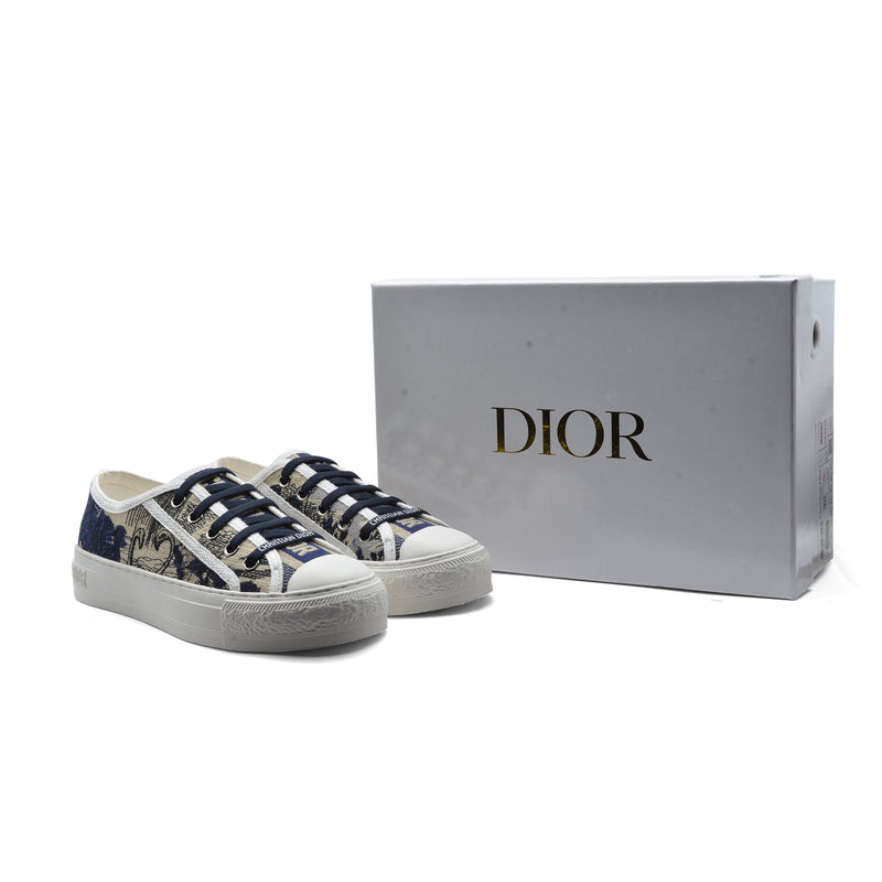 Dior Women Toile de Jouy Oblique Sneakers Woman 112-3 Navy - 4