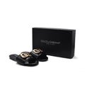 Dolce&Gabbana Loved DG logo flat sandals for Woman 1892 Black - 5