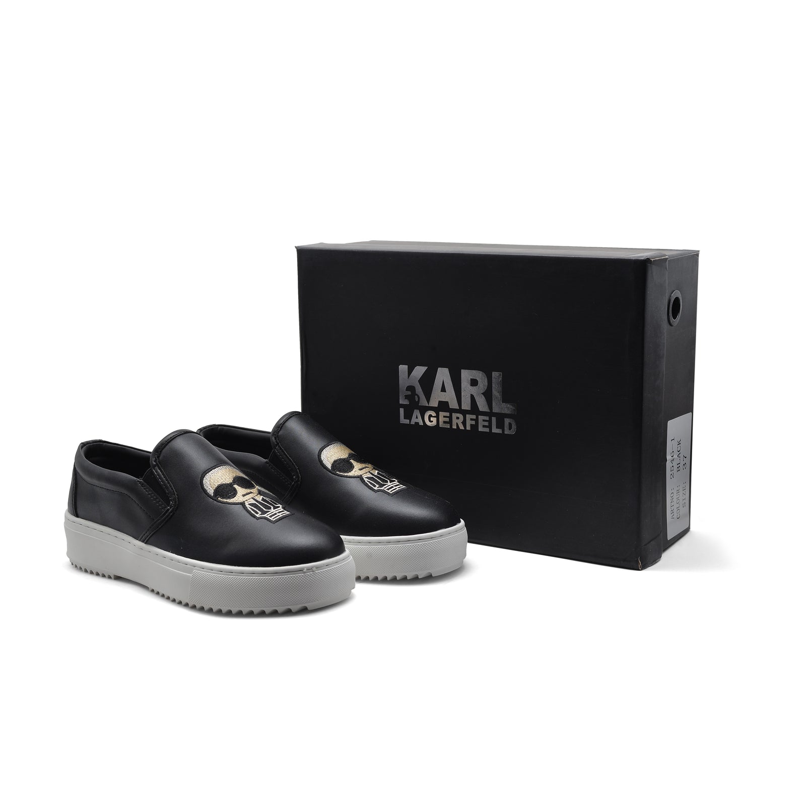 KUPSOLE Karl Leather slip-ons Ikonic Karl Lagerfeld 2546-3 Black - 4