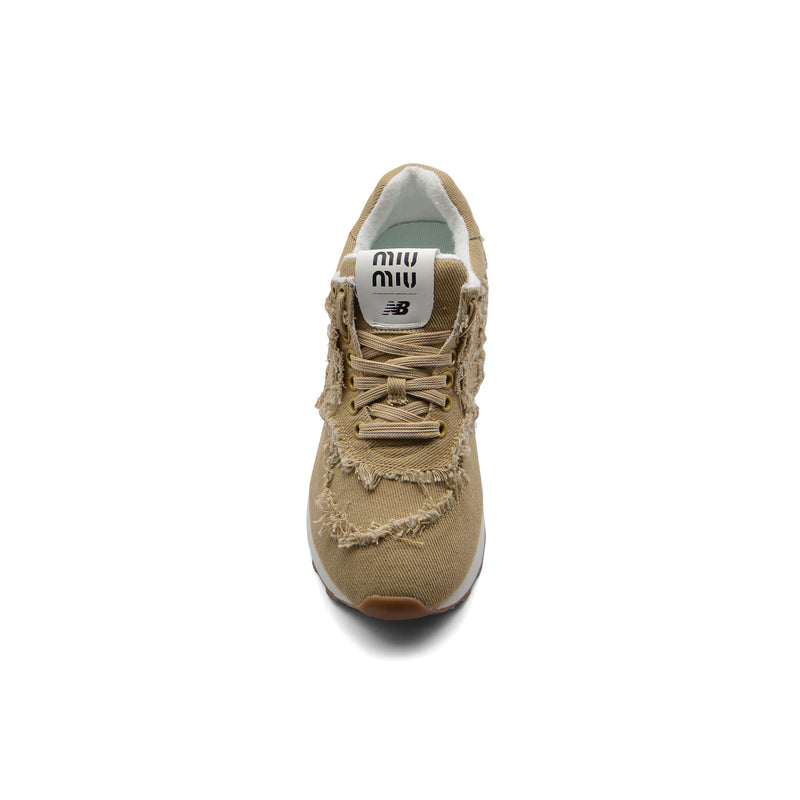 New Balance X Miu Miu 574 Denim Sneakers Woman 45A802 Beige - 3