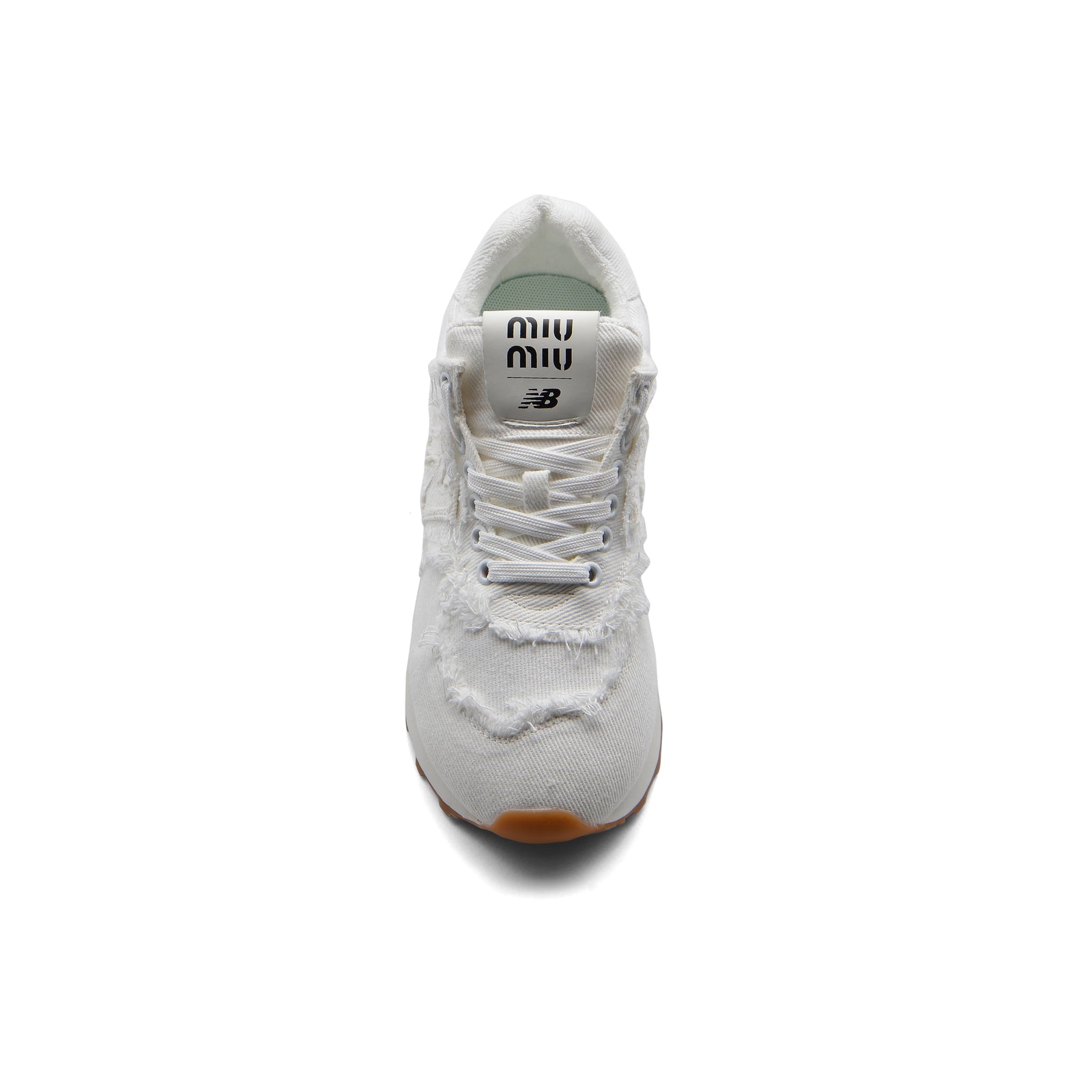 New Balance X Miu Miu 574 Denim Sneakers Woman 45A802 White - 3