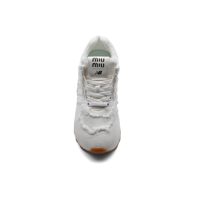 New Balance X Miu Miu 574 Denim Sneakers Woman 45A802 White - 3