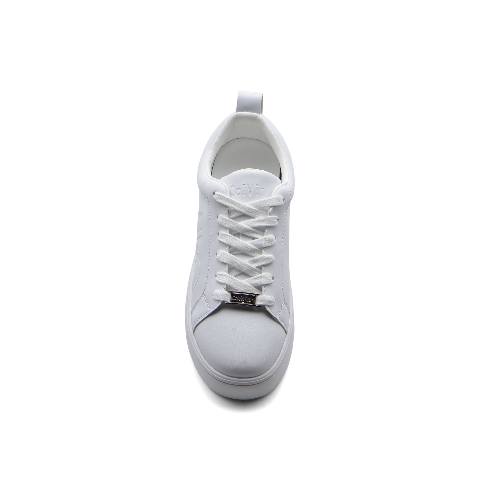 Calvin Klein Danya Cow Silk Platinum Sneakers Woman 9116 White - 3