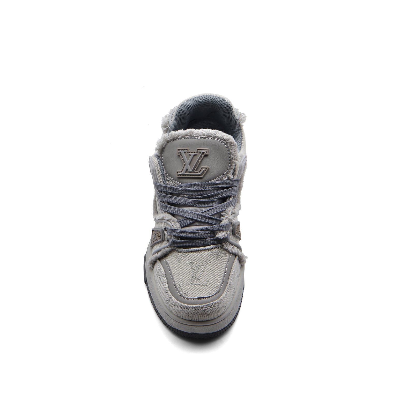 Louis Vuitton Trainer Sneakers Woman DS118 Gray - 3