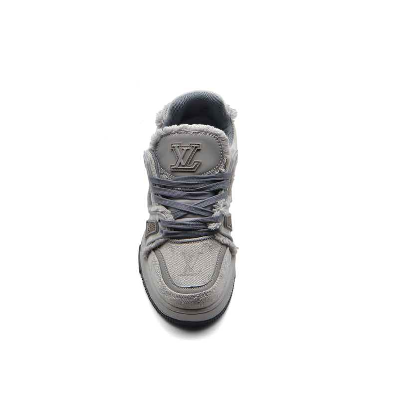 Louis Vuitton Trainer Sneakers Woman DS118 Gray - 3
