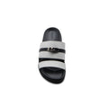 Hermes Jackson Sandals Designer Fumé Vivent Sliders Woman H8006-3 White - 3