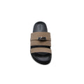 Hermes Jackson Sandals Designer Fumé Vivent Sliders Woman H8006-3 Khaki - 3