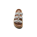 Celine Tippi Leather Leather Sandal Woman H001 White - 3