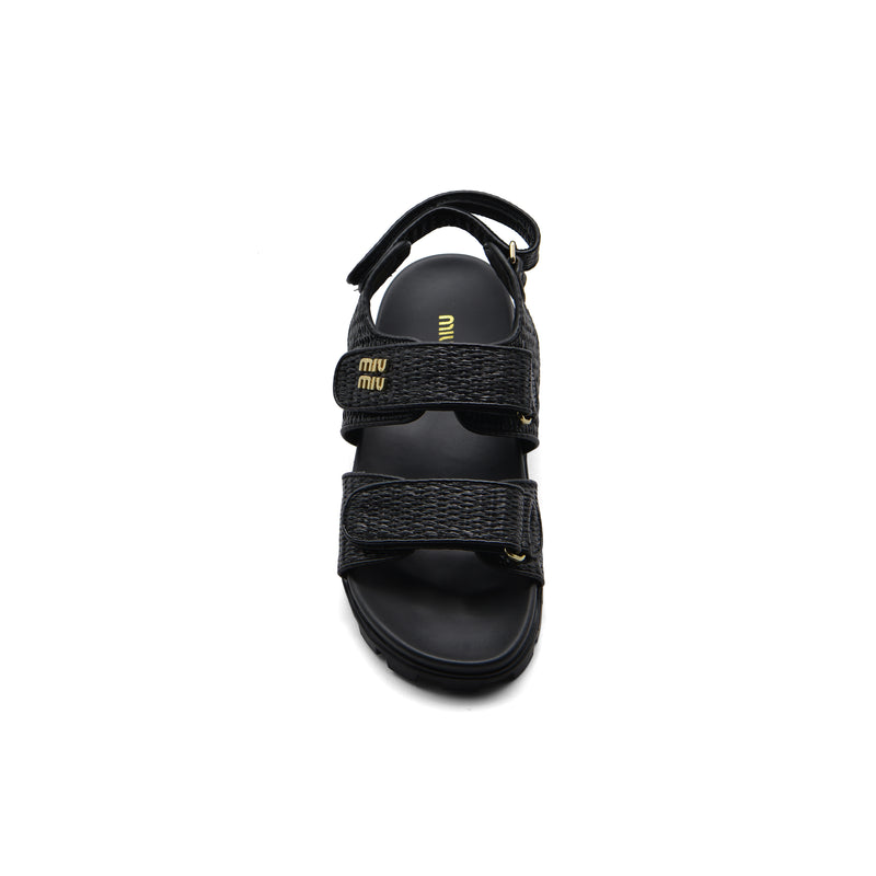 Miu Miu Canvas slide sandals for Women 3133-3 Black - 3