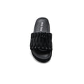 Miu Miu Designer Slides Nappa Leather Beach Slipper Woman 20343 Black - 3