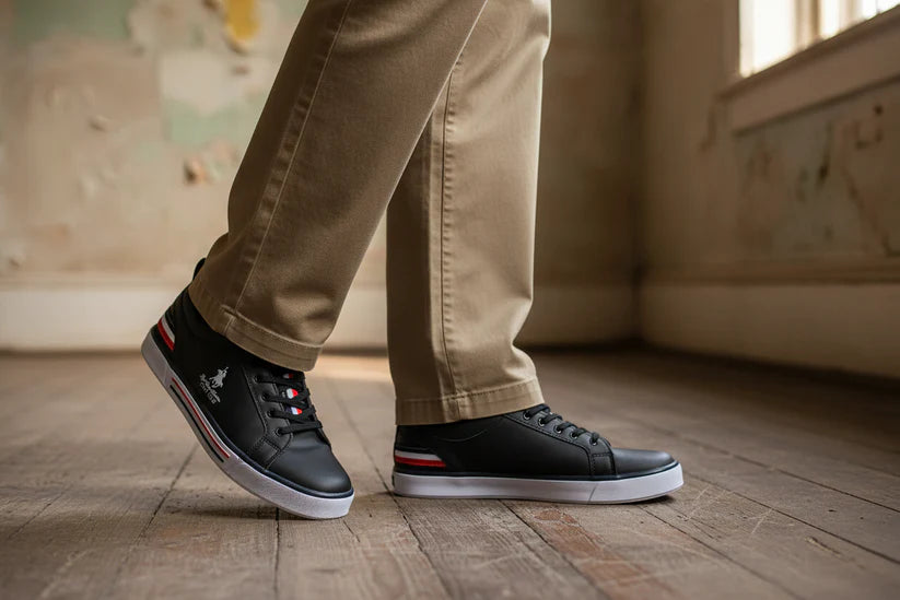 U.S. Polo Assn Classic Low-Top Casual Sneakers Man 17659 Black - 4