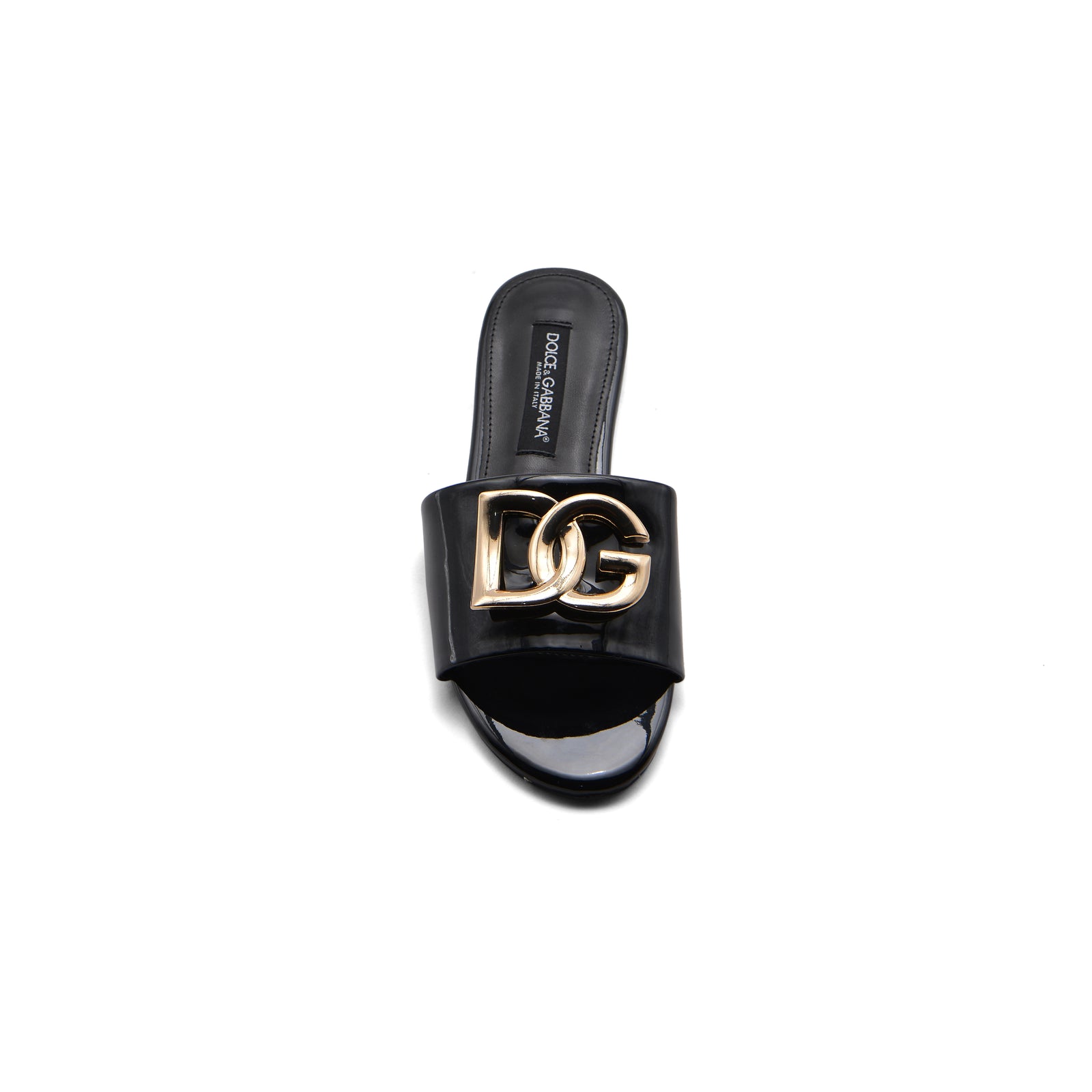 Dolce&Gabbana Loved DG logo flat sandals for Woman 1892 Black - 4