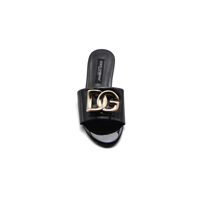 Dolce&Gabbana Loved DG logo flat sandals for Woman 1892 Black - 4