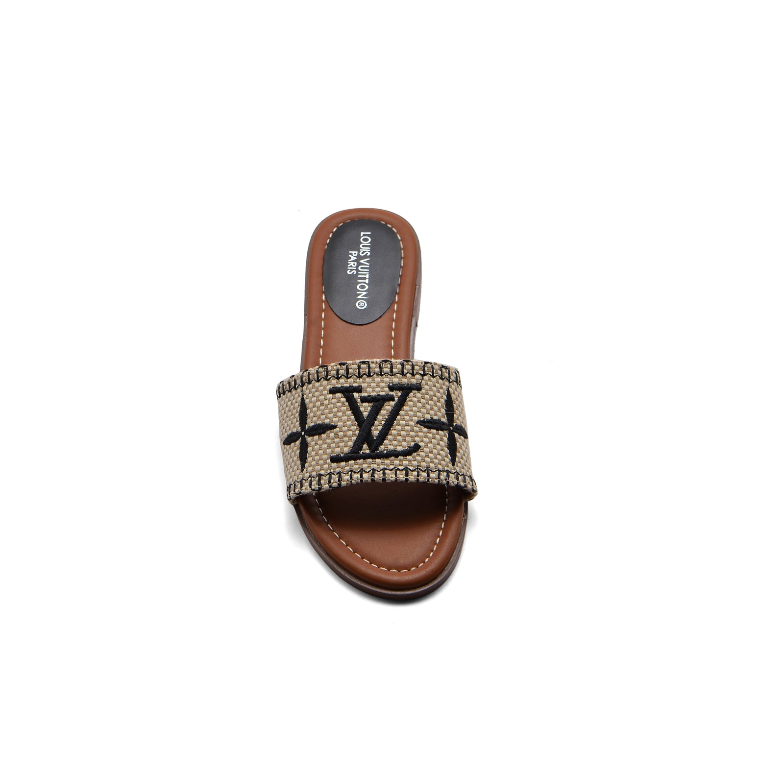 Louis Vuitton Lock It Flat Mule Monogram Sandals Woman L-118 Black - 3
