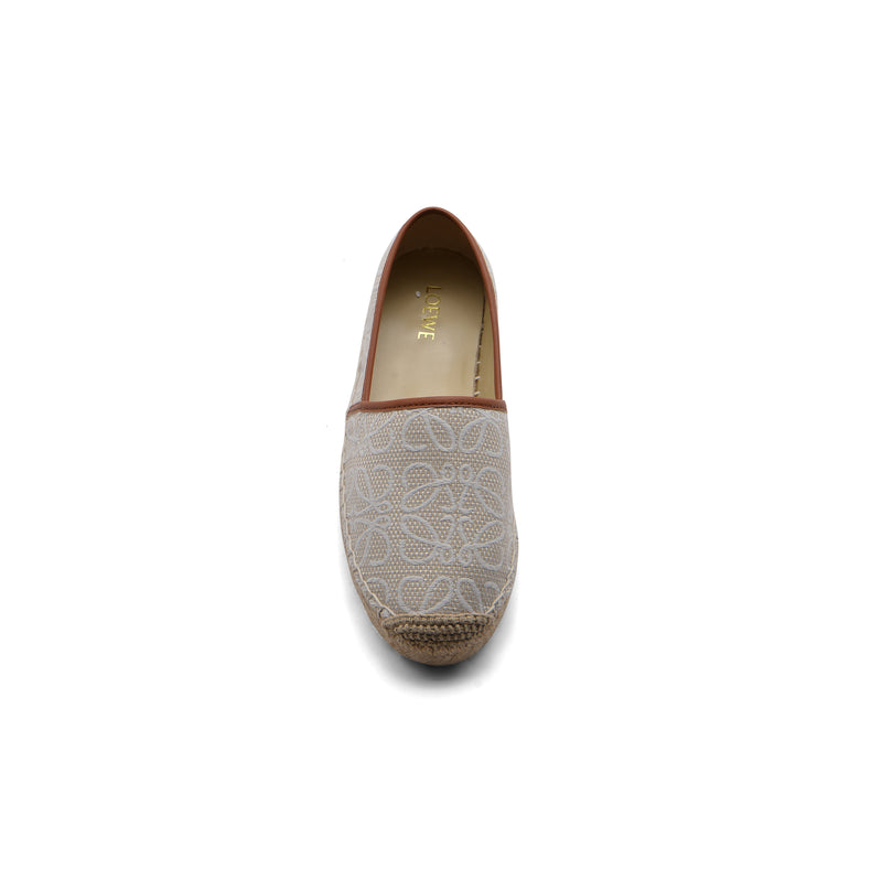 Loewe Owen Logo Jacquard Espadrille Woman 29762 Beige - 3