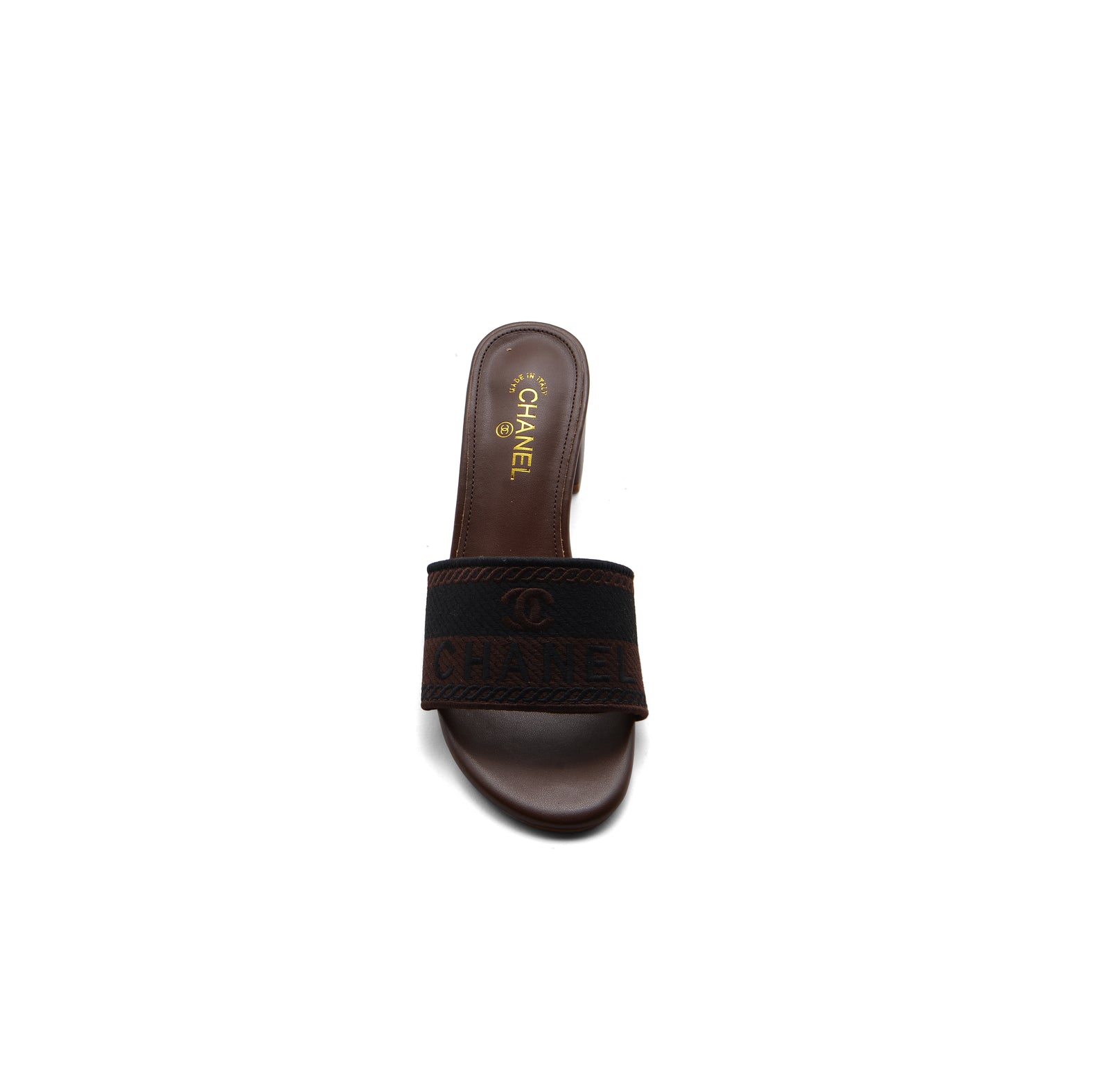 Chanel SS 2001 Embroidered Logo Mule VSP Woman 2127-1 Brown - 3