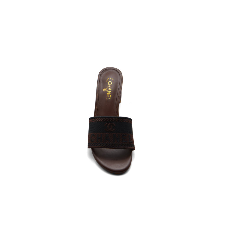 Chanel SS 2001 Embroidered Logo Mule VSP Woman 2127-1 Brown - 3