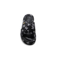 Chanel Puffy Flip Flops Puffy Leather Cross Slipper Woman 9803 Black - 3